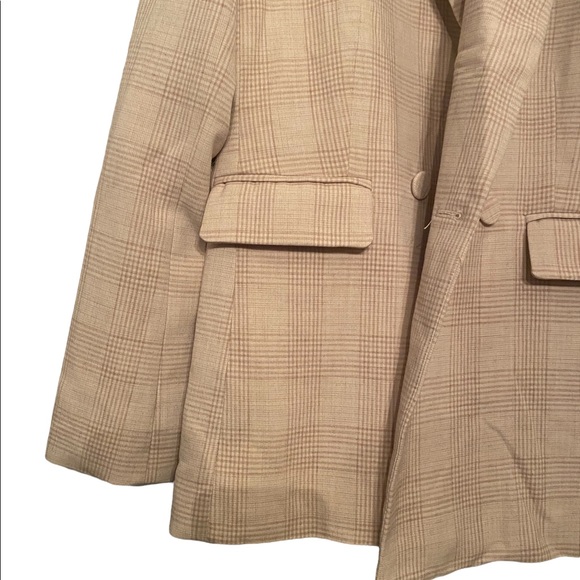 House of Harlow Tan Plaid Blazer - Picture 8 of 15